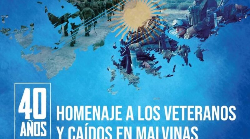 En Malvinas Argentinas se realizará un homenaje a los Veteranos y Caídos en Malvinas”, a 40 años del conflicto bélico