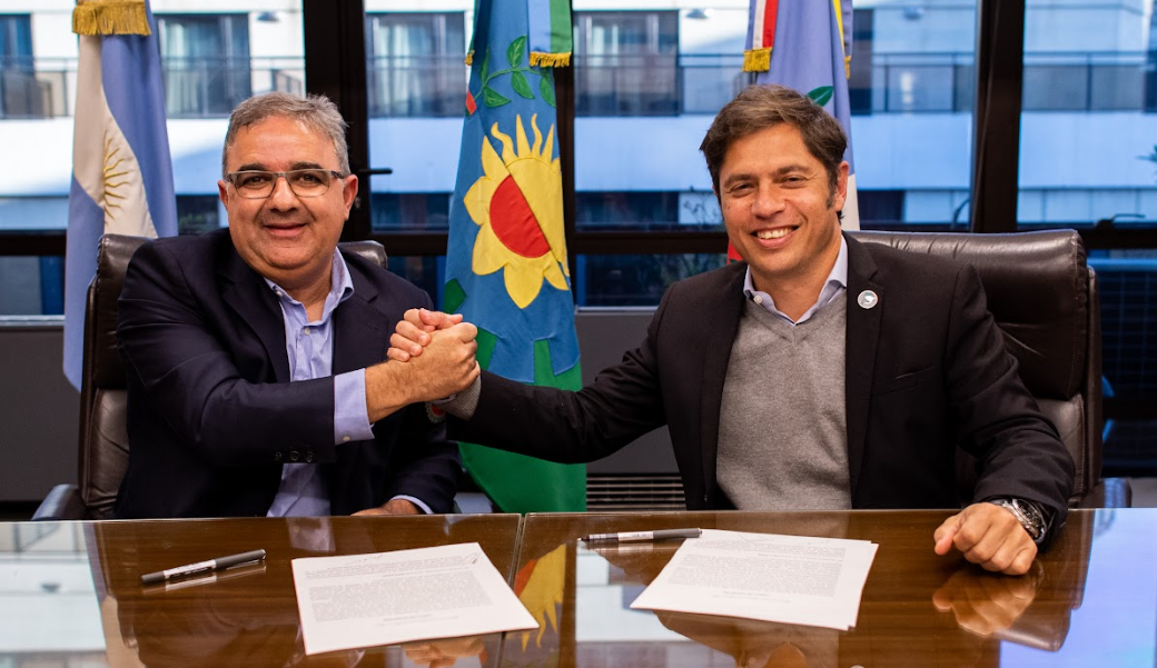 Kicillof y Jalil firmaron una carta de intención para cooperar en el fortalecimiento institucional de los municipios catamarqueños