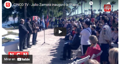 Julio Zamora inauguró la Plazoleta Armenia y el Monumento "Nomeolvides"