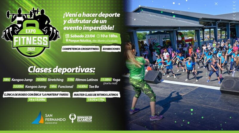 Este sábado llega la “Expo Fitness 2022” en el Parque Náutico de San Fernando