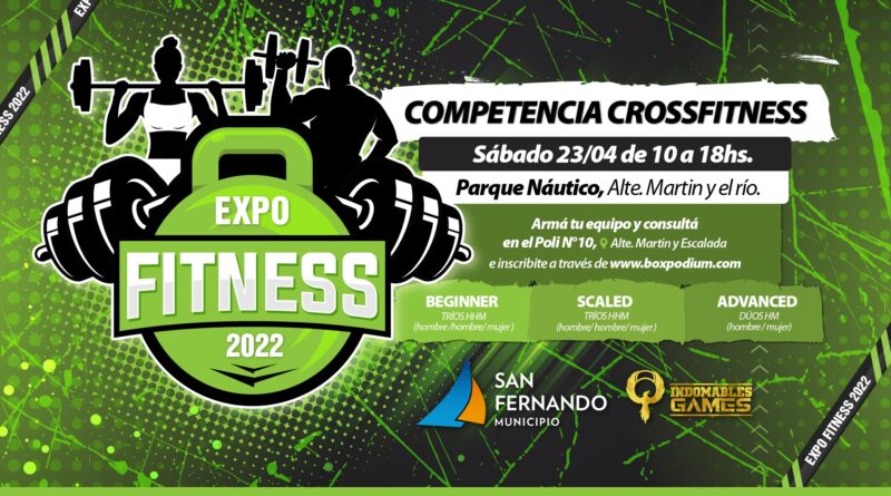 Se viene la competencia “Expo Fitness 2022” en San Fernando