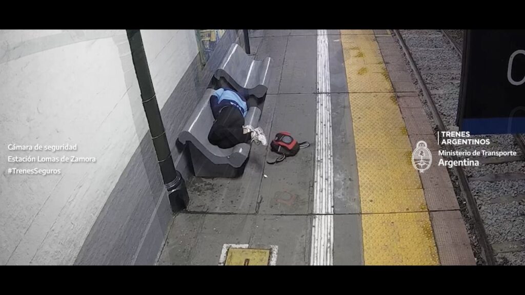 Un hombre robó pertenencias de un pasajero que se había olvidado una mochila en la estación, fue visto por el Comando Trenes Seguros y terminó detenido