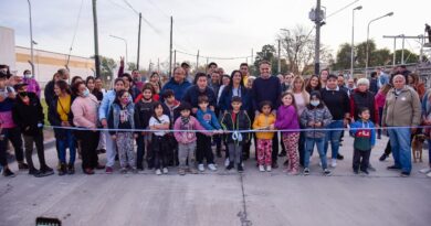 Se inauguró el primer tramo de pavimento de la calle Brasil, en la ciudad de Tortuguitas