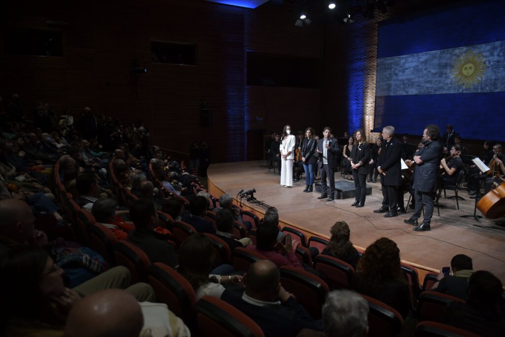 Concierto Patrio que marcó la reapertura de la Sala Astor Piazzolla del Centro Provincial de las Artes Teatro Argentino