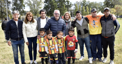 Julio Zamora acompañó el lanzamiento de la Liga Municipal de Baby Fútbol Infantil 2022