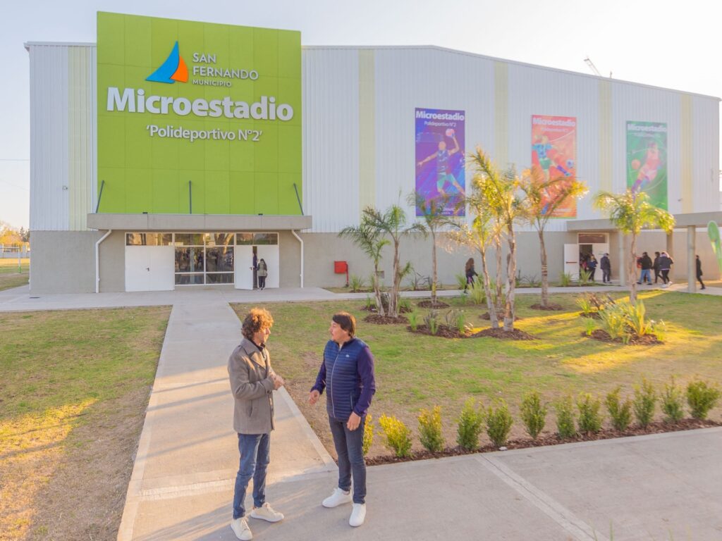 Juan Andreotti inauguró el Microestadio del Polideportivo N°2 de San Fernando