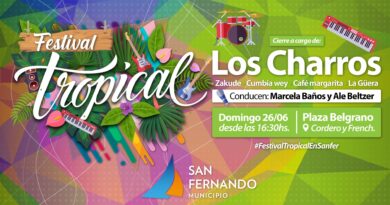 Este domingo habrá un nuevo “Festival Tropical” en San Fernando