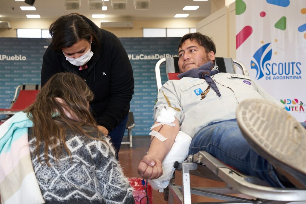 Exito de donantes de sangre en el HCD de Tigre