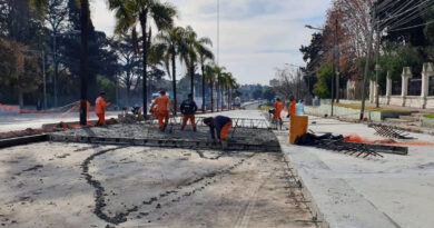 Continúan las obras de repavimentación en el puente de General Pacheco