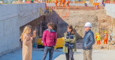 Juan Andreotti visitó la excavación del Túnel de Av. Sobremonte, que sigue avanzando