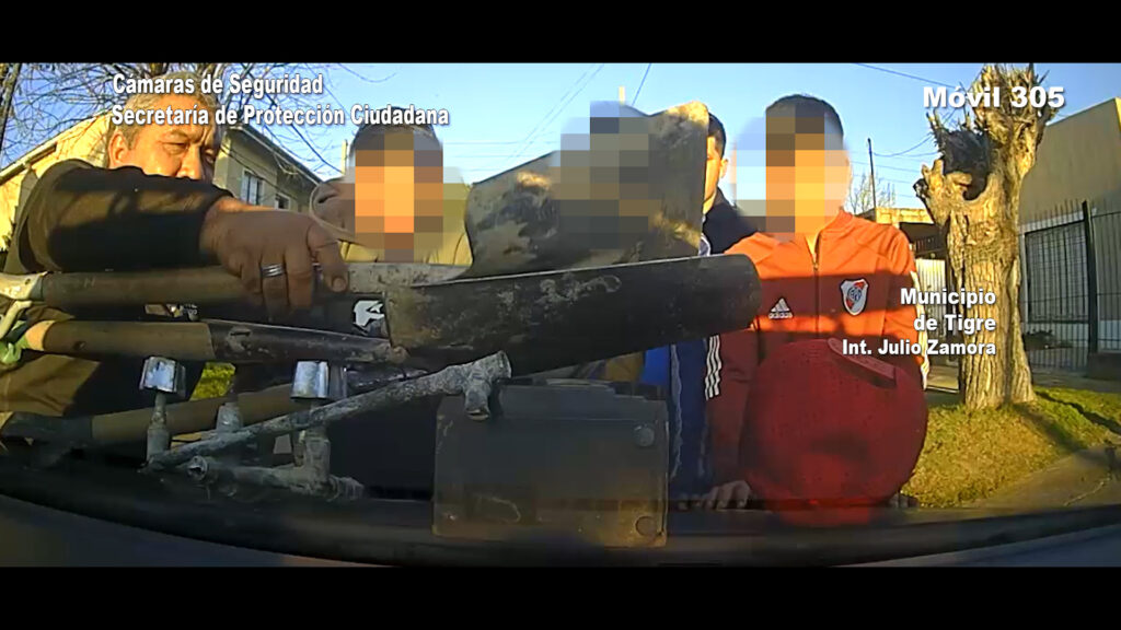 Las cámaras de Tigre los registraron cuando ingresaban a una propiedad para robar materiales: fueron detenidos por el COT