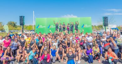 Una multitud entrenó en San Fernando con "Les Mills", el grupo fitness N°1 del mundo