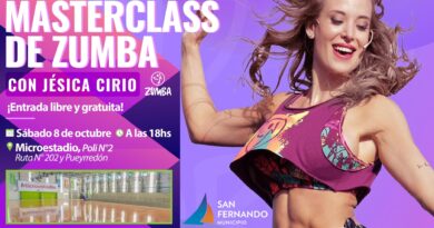 Jésica Cirio dará una Masterclass de Zumba en San Fernando
