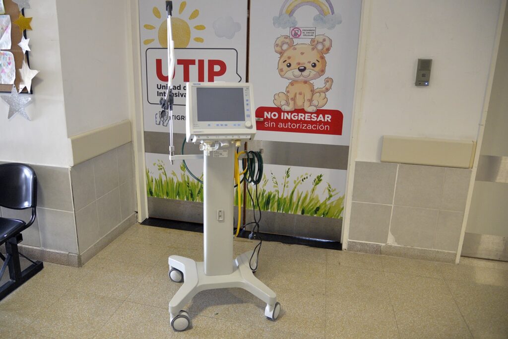 El Hospital Materno Infantil de Tigre incorporó un nuevo respirador para su Unidad de Terapia Intensiva Pediátrica (UTIP)
