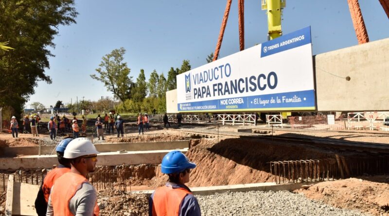 Nueva etapa de la construcción del paso bajo nivel "Viaducto Papa Francisco"