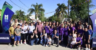 Noe Correa y Leo Nardini inauguraron nuevos pavimentos en Villa de Mayo