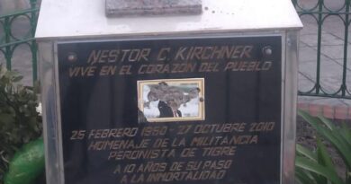 El Ateneo Néstor Kirchner de Tigre repudió el ataque a una placa por el ex presidente y convocan a un acto el 27 de octubre en Don Torcuato