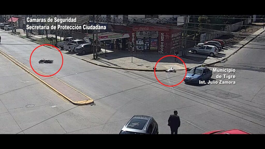Benavídez: impactó contra un vehículo y fue asistido rápidamente por el Sistema de Protección Ciudadana de Tigre