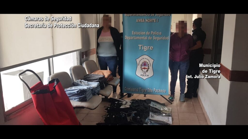 El COT y la Policía detuvieron a dos mecheras que robaron mercadería de un local de ropa