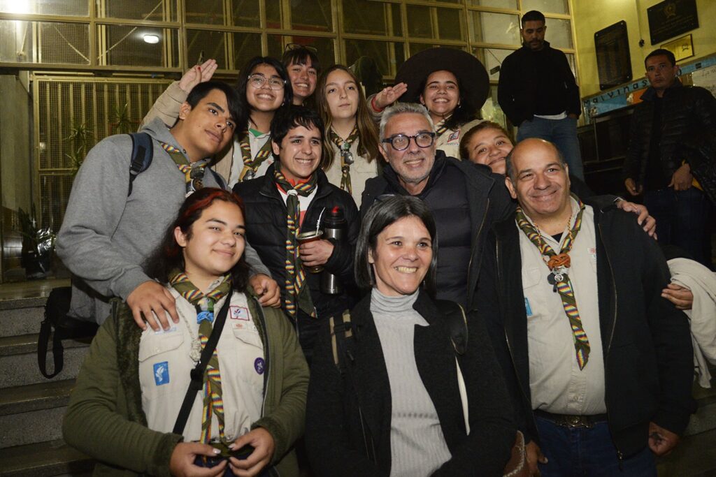 Julio Zamora acompañó el 40° aniversario del grupo scout San Maximiliano Maria Kolbe