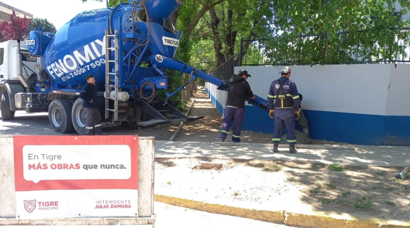 En Don Torcuato, el Municipio de Tigre continúa el Plan de Veredas
