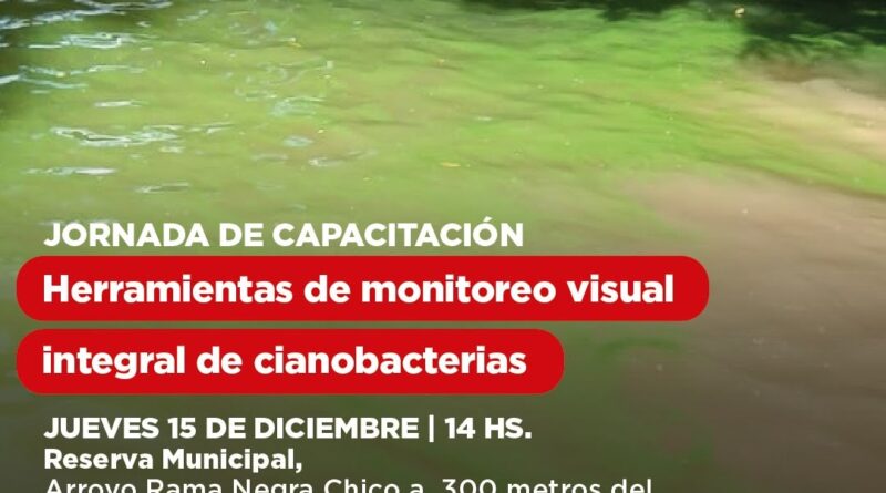 El Municipio invita a vecinos y vecinas a participar de la capacitación sobre herramientas de monitoreo de cianobacterias