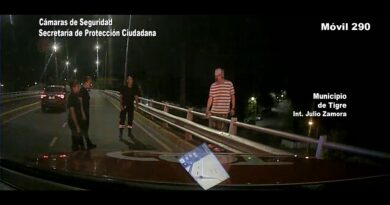 Imágenes dramáticas: agentes del COT evitaron que un joven se arrojara desde un puente en General Pacheco