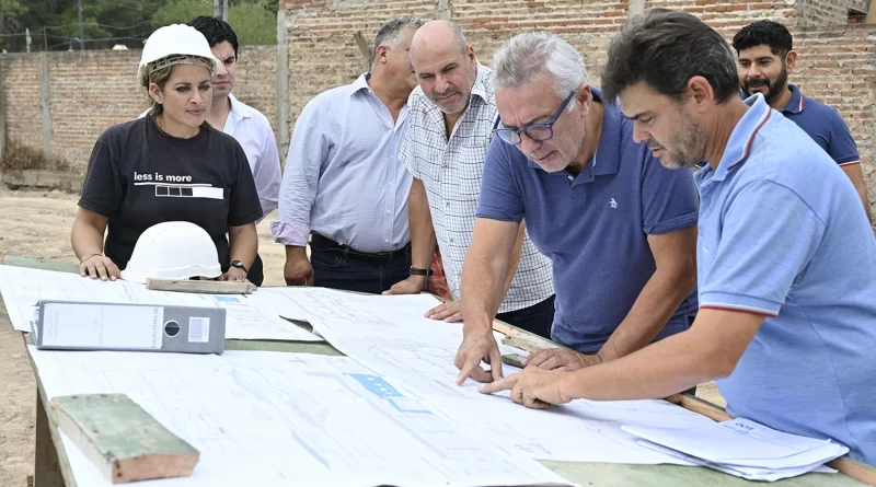 Julio Zamora supervisó la construcción de la nueva Escuela Secundaria N° 47