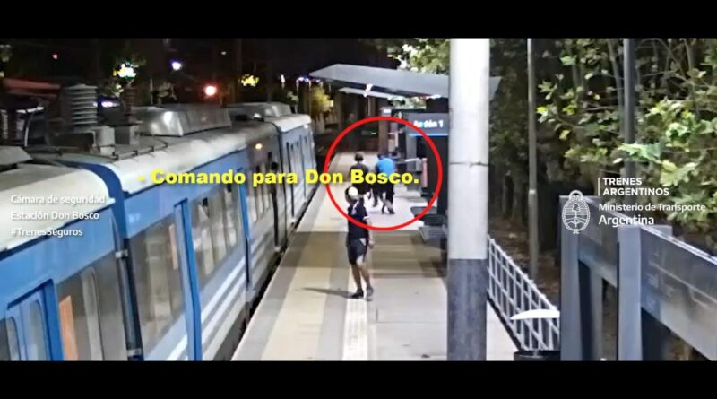 Robó un celular en el tren, intentó escapar y fue detenido gracias a las cámaras de seguridad