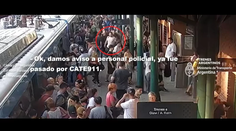 Robó un celular en el tren y terminó detenido gracias a las cámaras