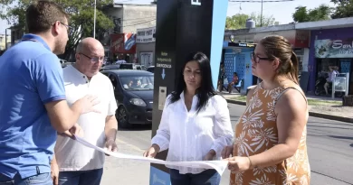 Noe Correa visitó un nuevo punto de “Paradas Seguras” en la ciudad de Ing. Pablo Nogués