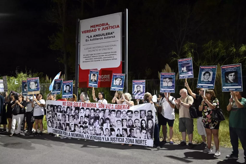 En la Semana de la Memoria, el Municipio de Tigre acompañó la marcha al ex astillero Astarsa
