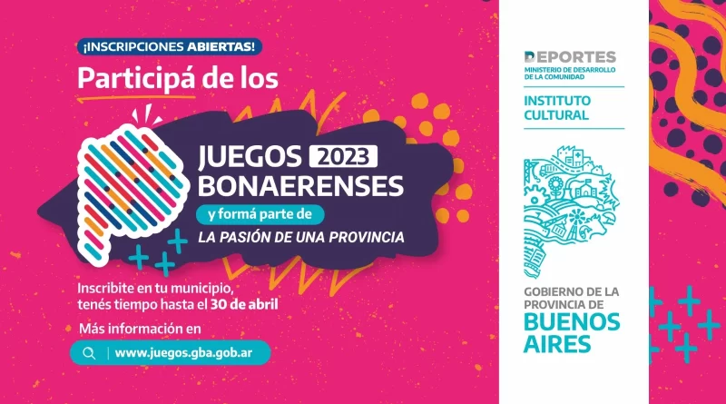Arrancó la inscripción a los Juegos Bonaerenses 2023