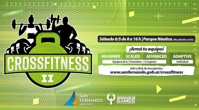 Inscripción abierta para una nueva competencia “Crossfitness” en San Fernando