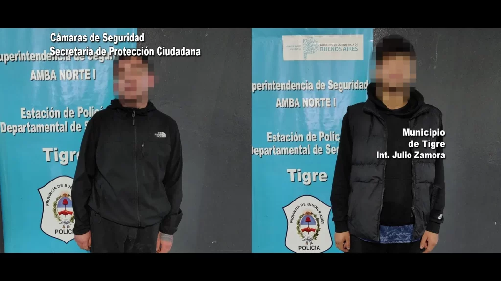 Agentes del COT, la Policía y la Sub DDI de Tigre detuvieron a dos hombres que robaron en una vivienda de Don Torcuato